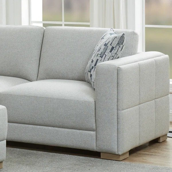 Drayden Stoff-Ecksofa mit Ottomane