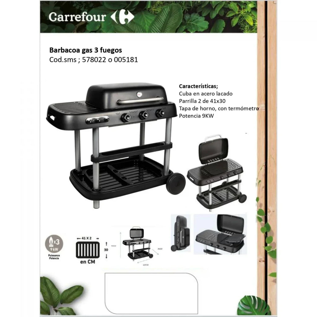 Hyba Gasgrill 3 Brenner