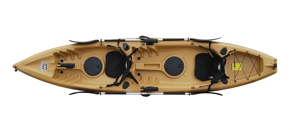 2026 Kayak de pesca tándem BKC TK181 de 3,9 m para 2 personas con asientos acolchados y remos