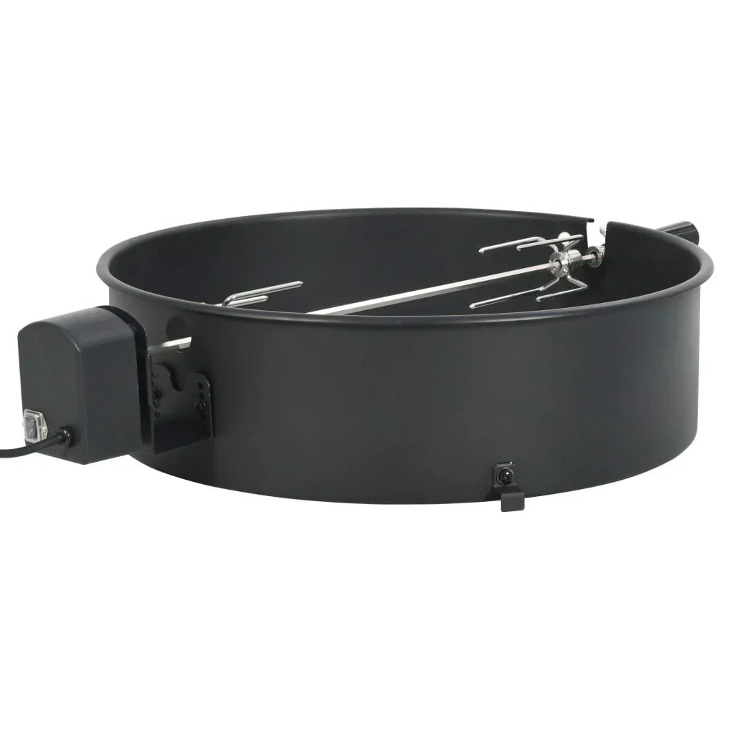 Vidaxl Barbecue-Grillring-Kit in Schwarz, 57 cm
