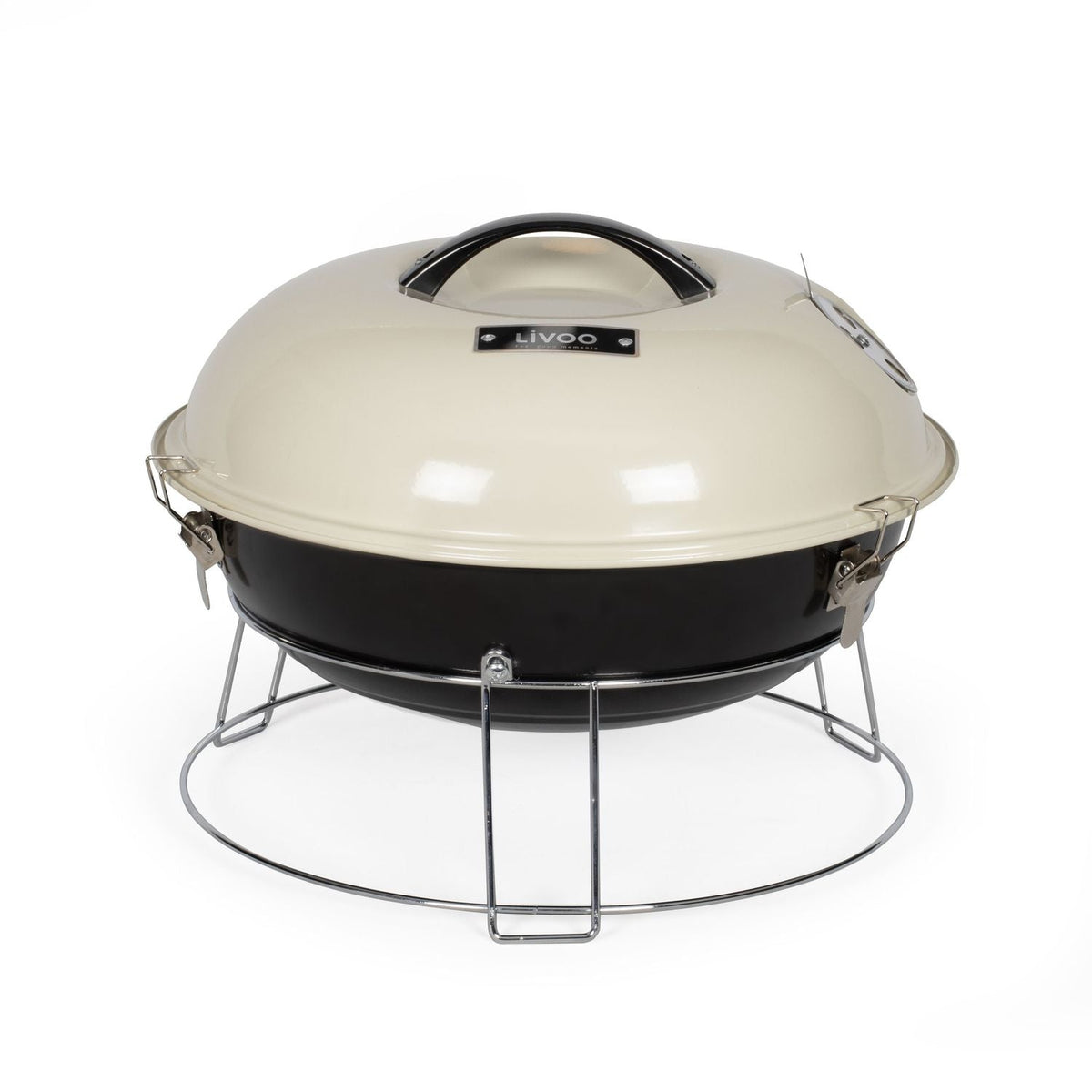 Livoo Barbacoa De Carbón 38cm Beige - Doc301