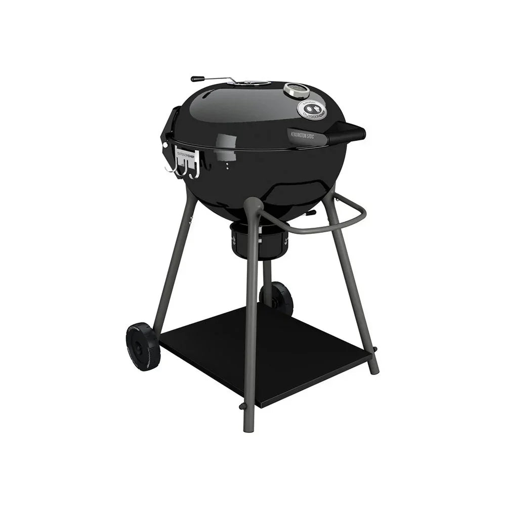 2026 Barbacoa de Carbón Outdoorchef KENSINGTON 570 C – Sistema Slide-Trichter para calor directo/indirecto – Negro