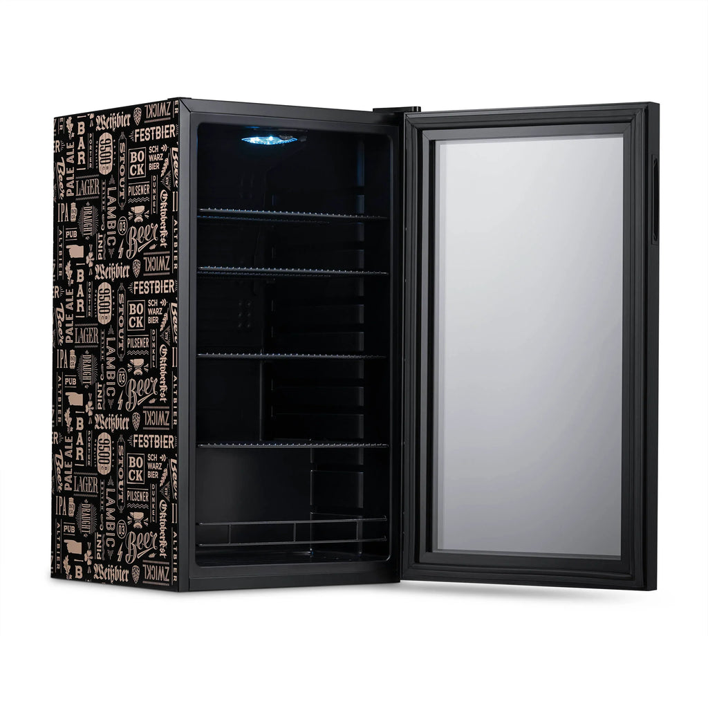 2025 Newair® Refrigerador de Bebidas Independiente "Cervezas del Mundo" – 126 Latas – 18,5"