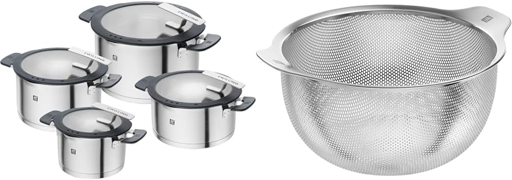 ZWILLING SIMPLIFY 66870-005-0 Pots set Stainless steel 5 pcs. Stainless steel, Silver Black