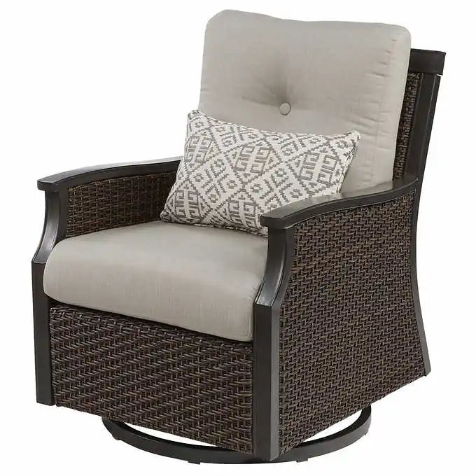 2026 Nuevo conjunto de muebles de exterior de 5 piezas con fuego Agio para patio