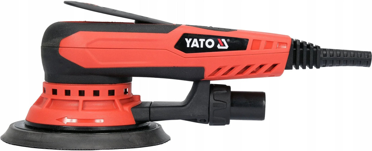 EXZENTERSCHLEIFER 150MM 350W MIT DREHZAHLREGELUNG +SCHEIBEN P120 50Stk. YATO