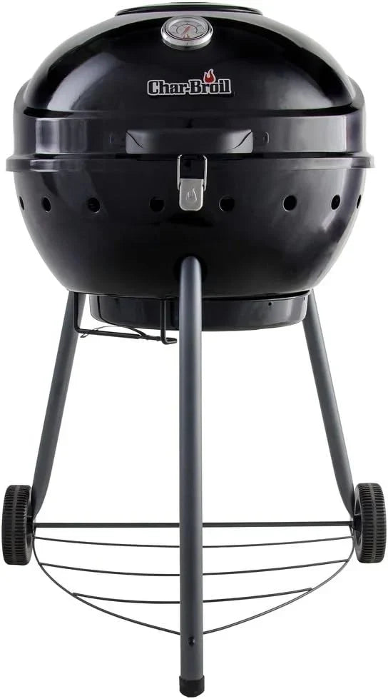 Char-Broil Kettleman Charcoal Barbecue - Kettle Charcoal Grill, TRU-Infrared Technology, Removable Ash Tray - Optimal for Outdoor, Garden & Patio Cooking