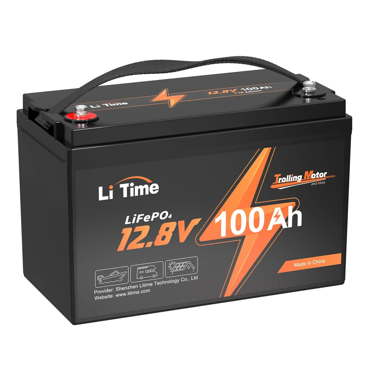 2025 LiTime 12V 100Ah TM LiFePO4 Lithiumbatterie mit integriertem 100A BMS