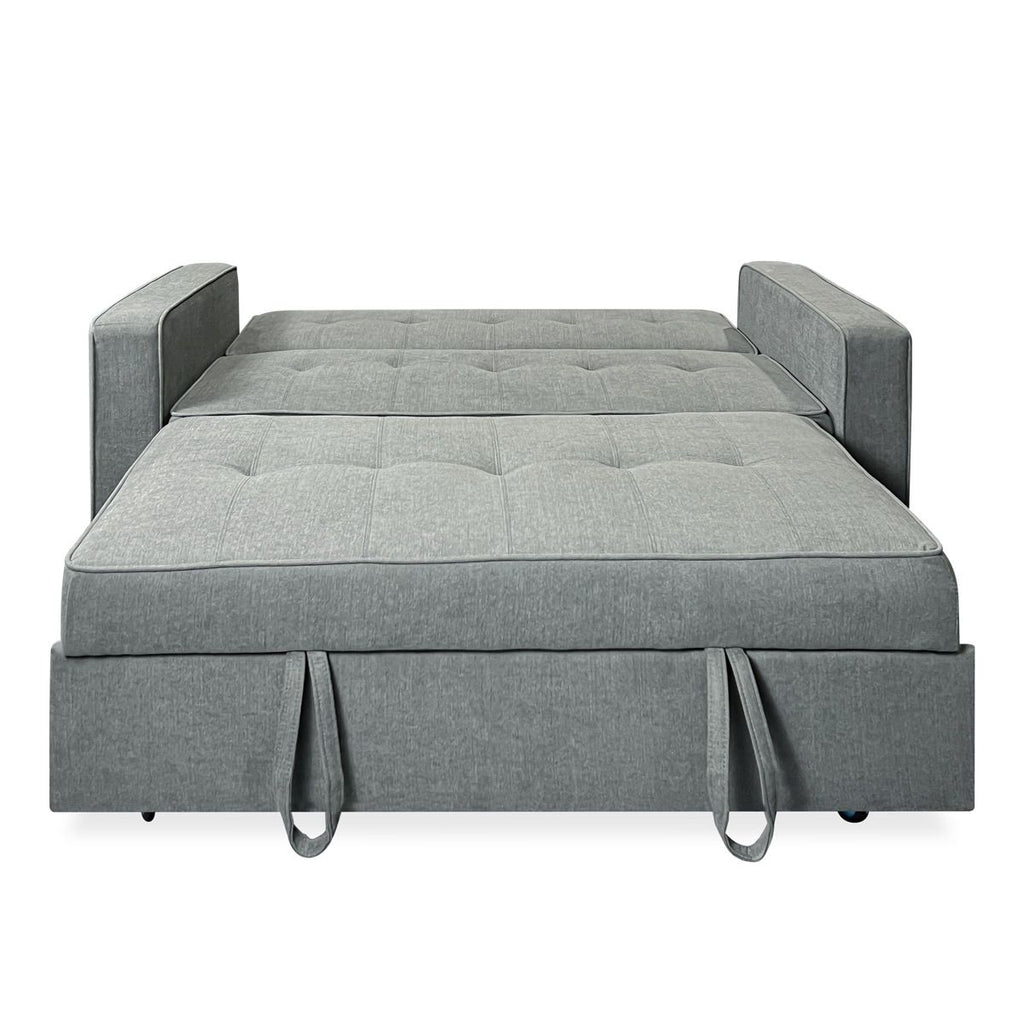 2026 Sofá Cama De 2 Plazas Modelo Vienna Con Reposabrazos, Gris, Diseño Moderno, Práctico Y Funcional