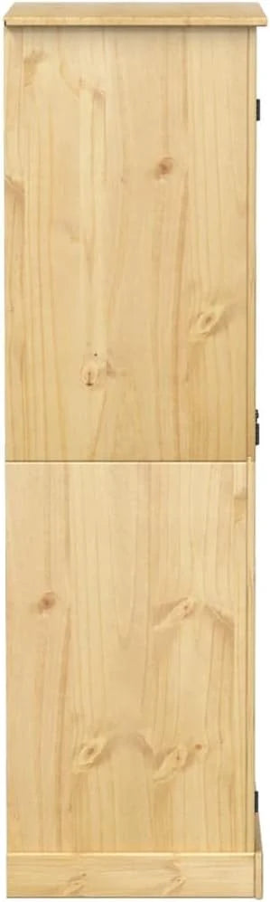 vidaXL Armario Corona Madera Maciza de Pino 76x50x170 cm, Armario ropero, Armario de Dormitorio, Armario Independiente, Armario de almacenaje