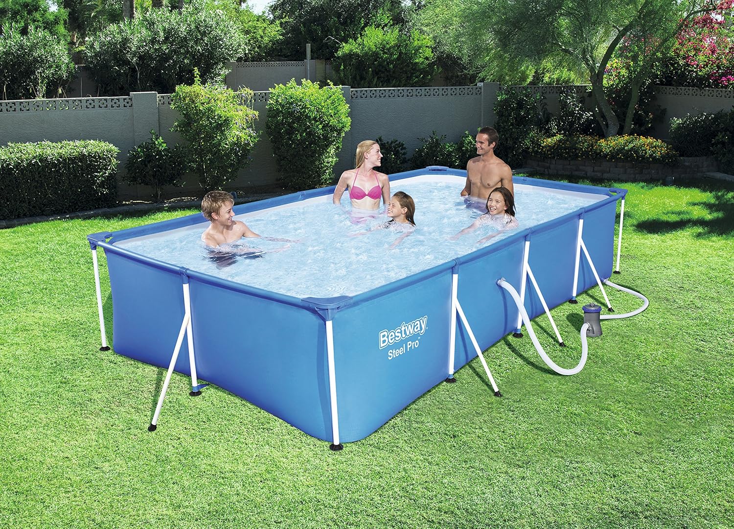 Bestway Steel Pro - Pool 5700 l, blau, 400 x 211 x 81 cm