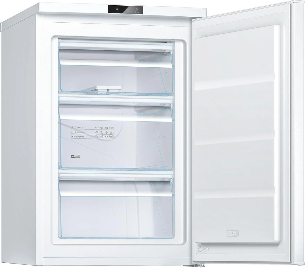Bosch GTV15NWEB - Congelador de montaje libre (serie 2-83 L, 3 cajones de congelación, 85 x 56 cm), color blanco