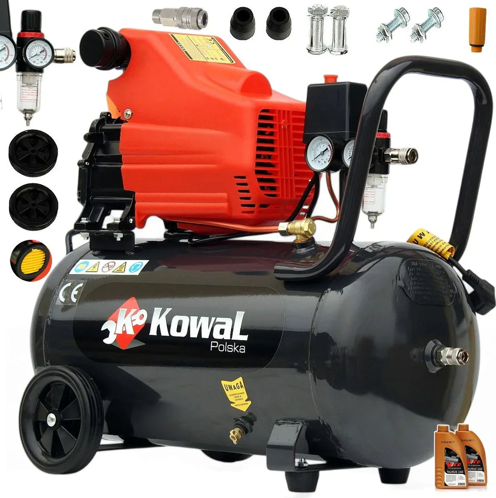 PROFESSIONELLER 12Bar 50L Öl-Kolbenkompressor Luftpumpe