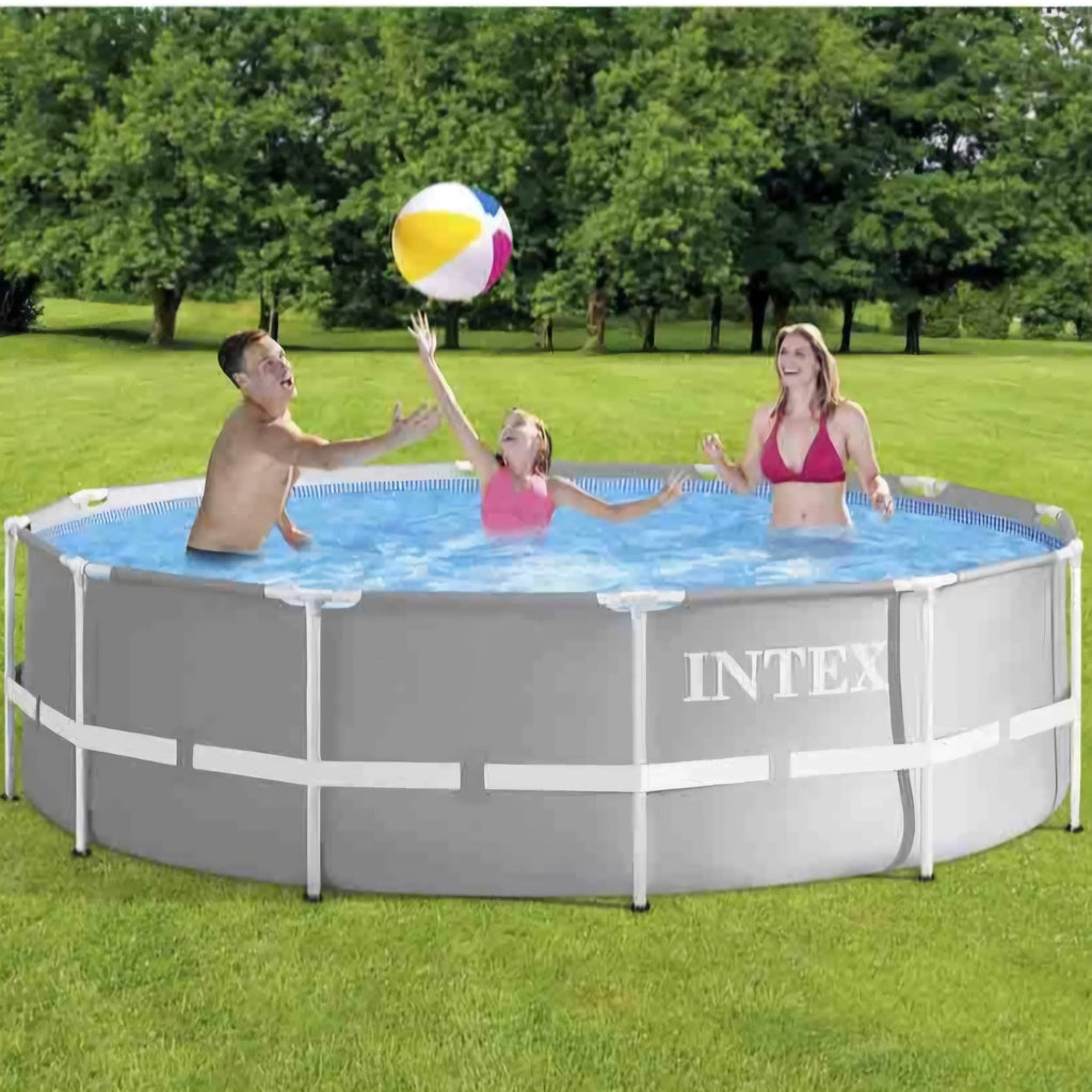 2025 Piscina Intex Prism Frame 12 pies x 39" (Filtro y Escalera Incluidos)