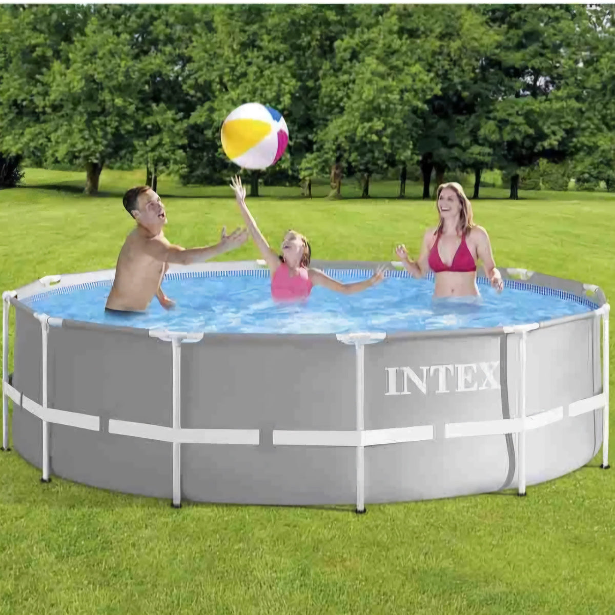 2025 Piscina Intex Prism Frame 12 pies x 39" (Filtro y Escalera Incluidos)