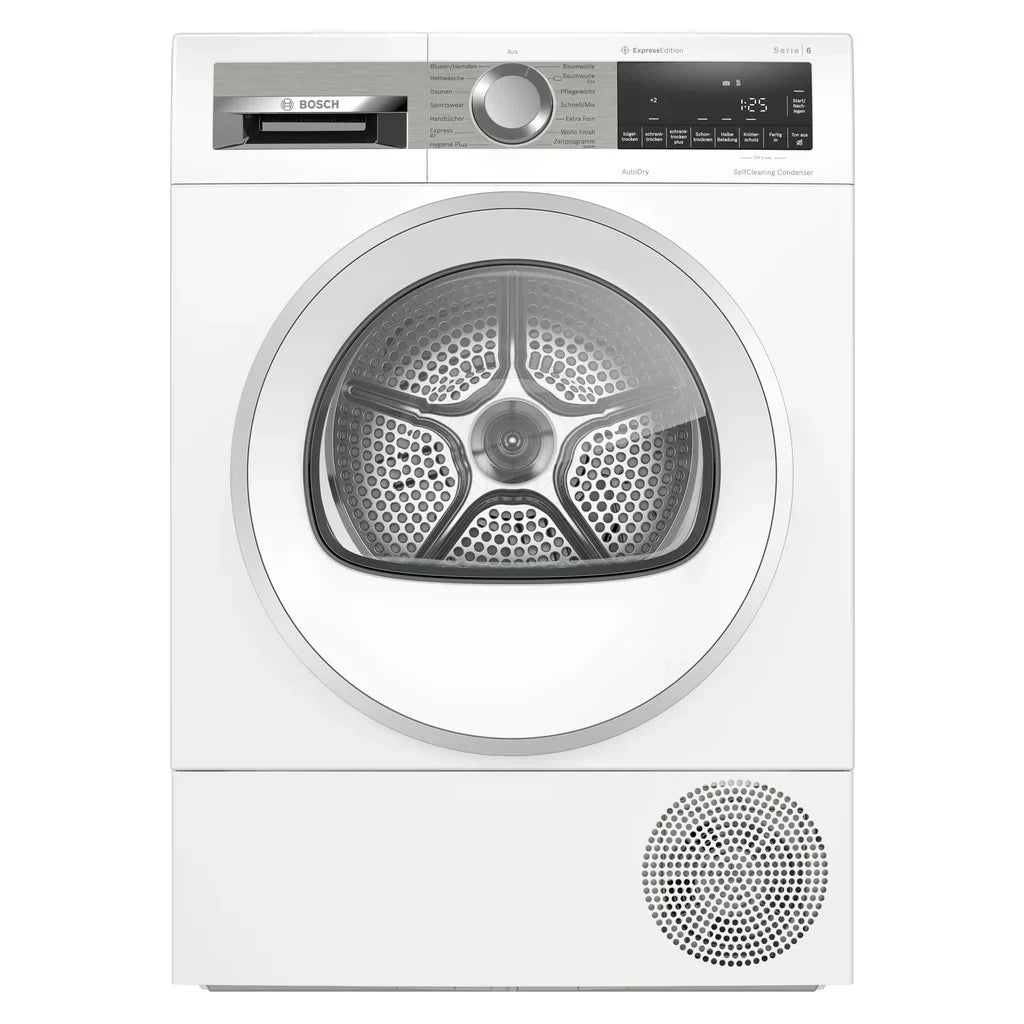 2026 Secadora de bomba de calor Bosch Serie 6 WQG235DH0 8 kg blanco A+++