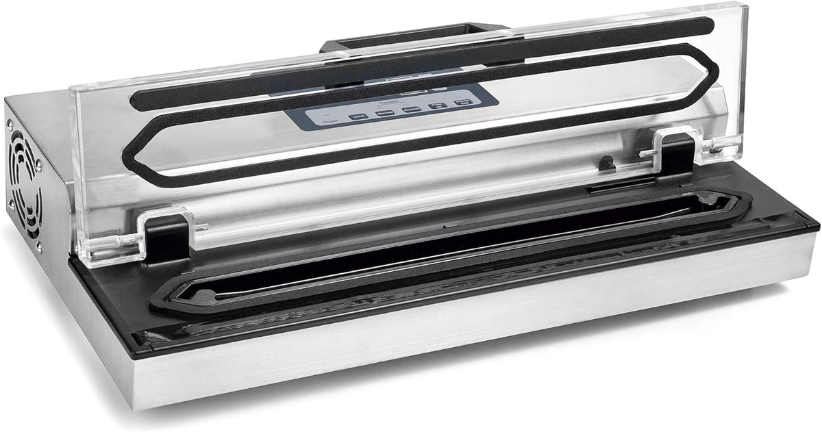 Lacor - 69540 - Vakuumiergerät, Folienschweißgerät, Lebensmittelversiegelungsgerät, Edelstahl, BPA-frei, luftdichte Versiegelung, 650W, 40cm, Inox