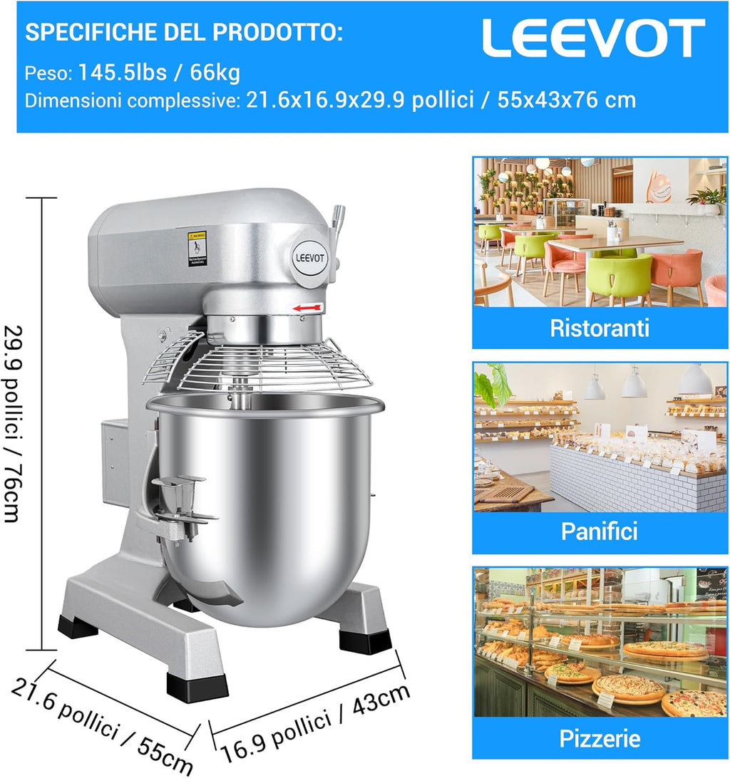 Gewerbliche Planetenmischer (1, 20L Timer-Version)