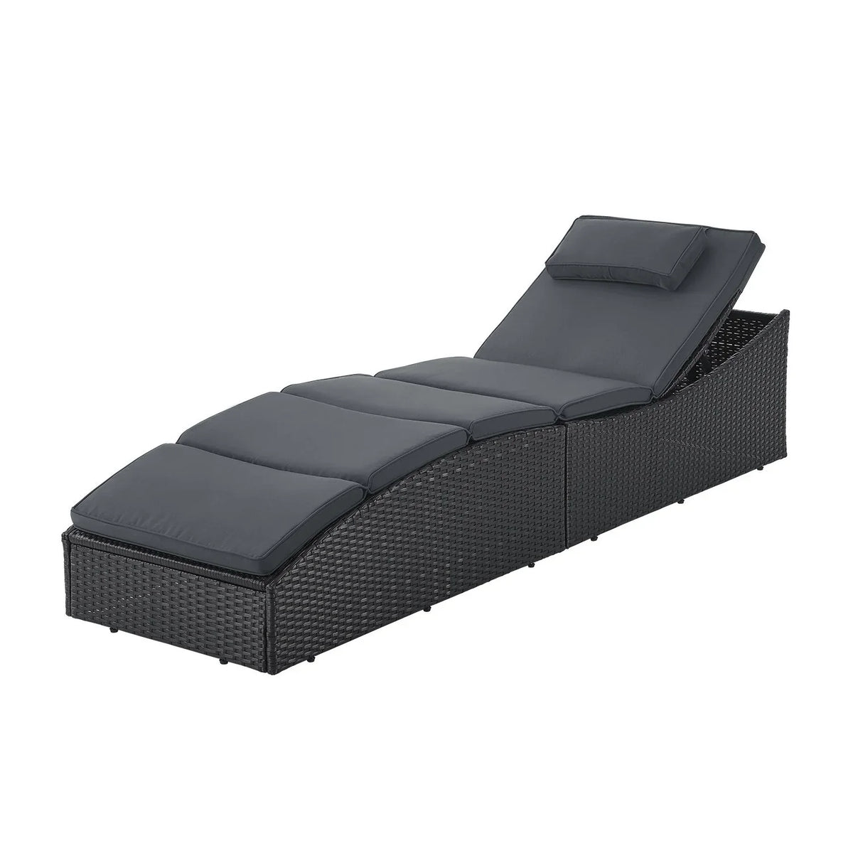 2025 Polyrattan Sonnenliege Klappbar Lamia
