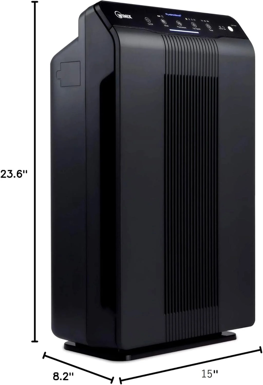 WINIX CADR 5500-2 oczyszczacz powietrza dla alergików, 390 m³/h, 99 ㎡, oczyszczacz powietrza do pomieszczeń dla palących przeciwko alergiom, kurzowi, pyłkom, sierści zwierząt, wskaźnik jakości