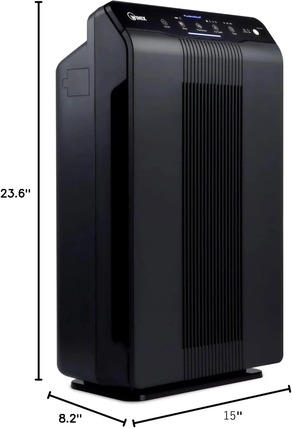 WINIX CADR 5500-2 oczyszczacz powietrza dla alergików, 390 m³/h, 99 ㎡, oczyszczacz powietrza do pomieszczeń dla palących przeciwko alergiom, kurzowi, pyłkom, sierści zwierząt, wskaźnik jakości