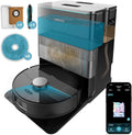 Cecotec Roboter-Staubsauger und Wischroboter mit KI und Selbstreinigungsstation Conga X70. 15000Pa Saugmotor, 4-in-1-Station, Laser-Technologie, rotierende Mopps, Seitenbürste, App und Bluetooth