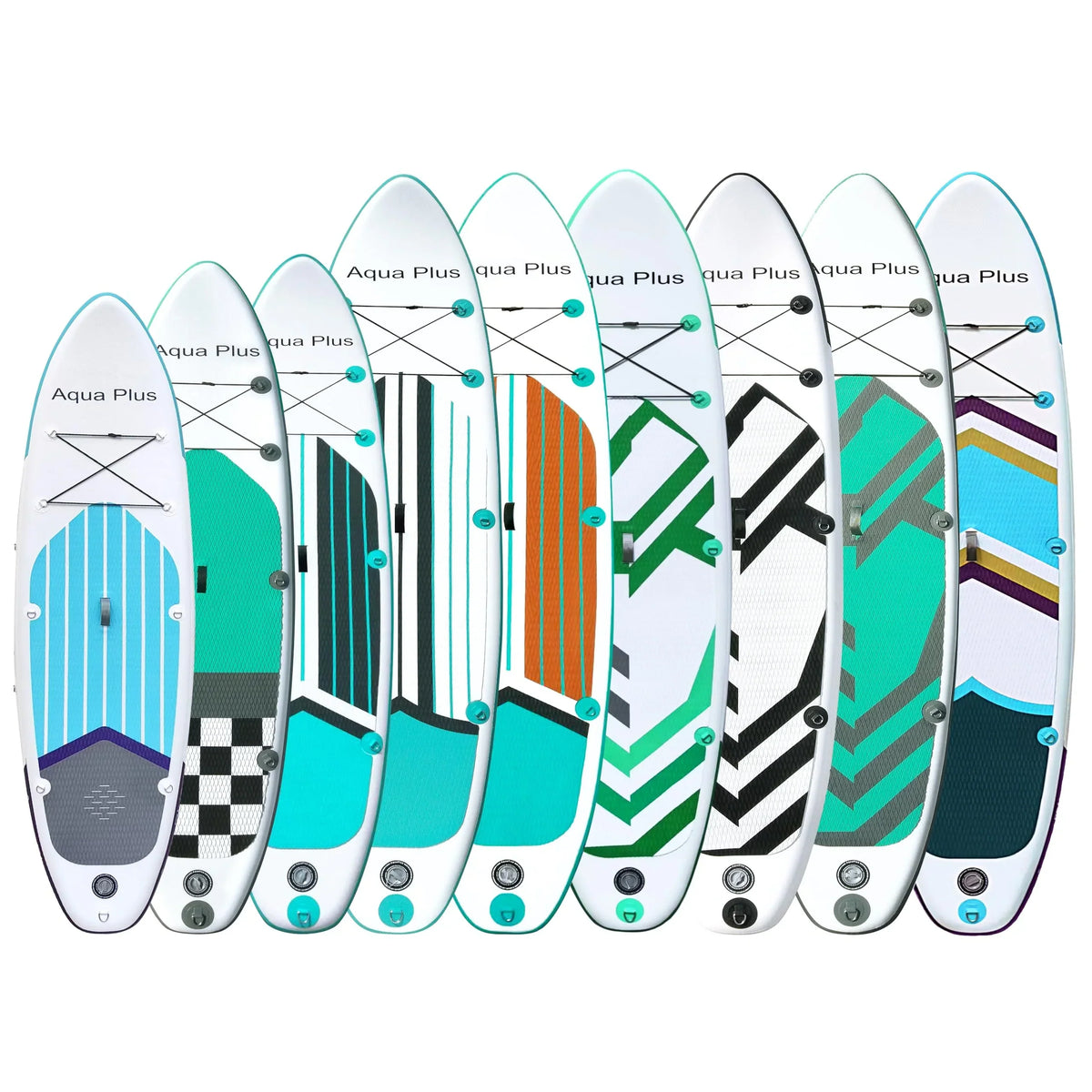 2025 Aqua Plus aufblasbares SUP – 15 cm dick, für alle Könnerstufen, Paddleboard, iSUP mit Pumpe und Reisetasche, Jugendliche/Erwachsene