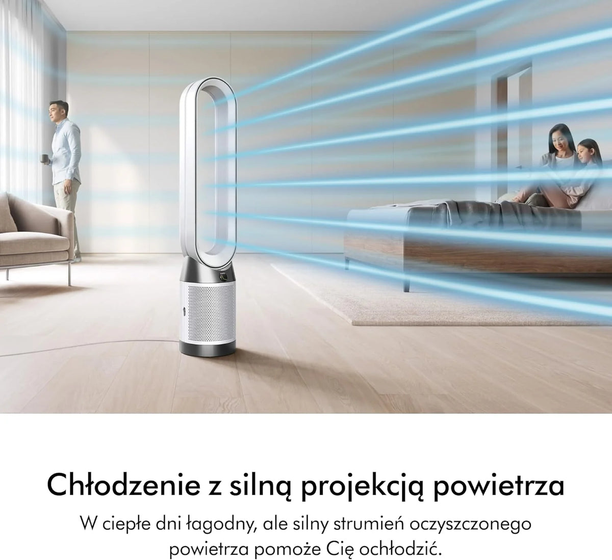 Dyson Purifier Cool PC1 Leistungsstarker Luftreiniger (Weiß/Weiß)