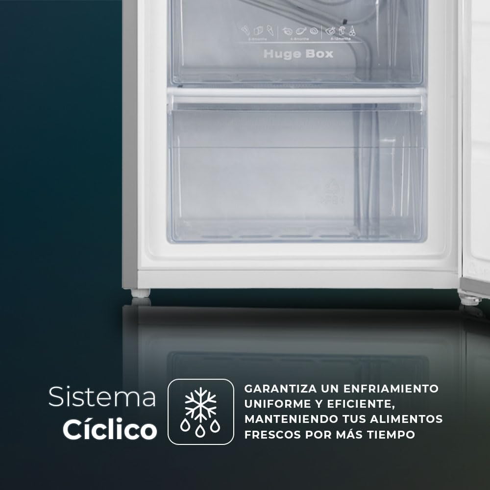Svan Gefrierschrank Inox SCV855500EX. 85 Liter Fassungsvermögen, wechselbarer Türanschlag, geringe Geräuschentwicklung, Energieeffizienzklasse E