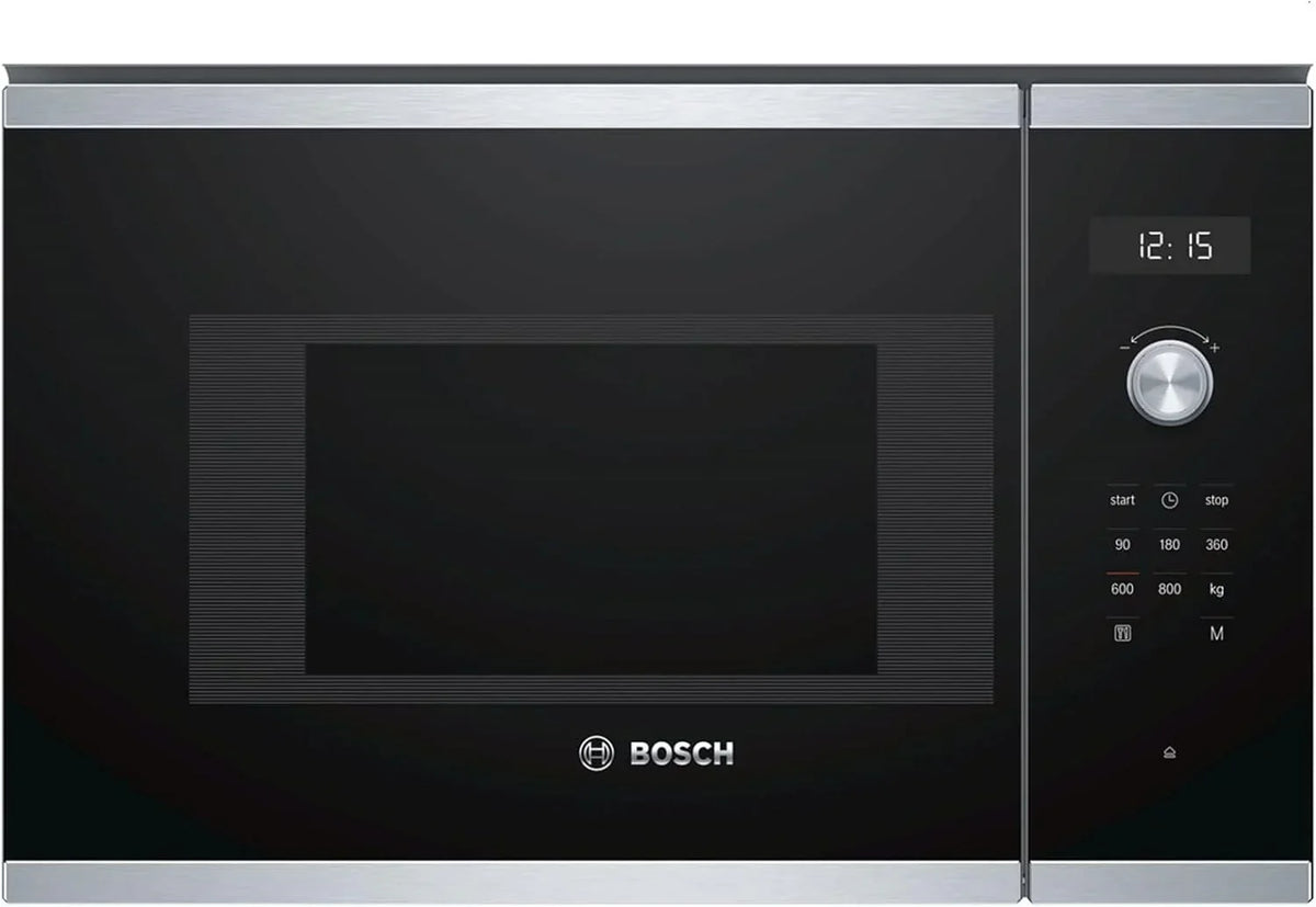 Bosch 6 Series BFL524MB0 Integrated Microwave (Built-in, Microwave with Grill, 20 L, 800 W, Rotary, Touch, Black)