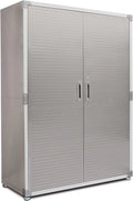 Seville Classics UHD16238 Mega armario , 121,9 x 60,9 x 182,9 cm, soporte de metal con revestimiento en polvo, gris