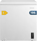 Cecotec Gefriertruhe 198L Bolero CoolMarket Chest 198P White E. Korb mit Griffen, Elektronische LED-Steuerung, UltraContact D-Cool, Dual Function, ZeroG Tür (80º-30º), Fast Freezing, Kompakt