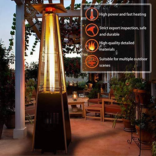 2 pyramidenförmige Outdoor-Heizstrahler, 42.000 BTU, Propan-Terrassenheizstrahler