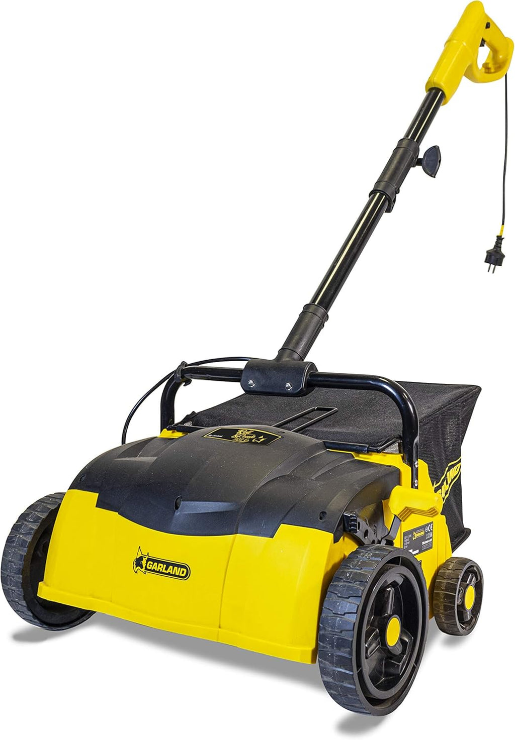 2026 Garland Roll&Comb 502E-V19 - Peinadora/Barredora césped artificial eléctrica enchufable - 1.600 W de potencia, 15'6 kg de peso, ancho de trabajo 40 cm con altura regulable. Saco de recogida de 40 l. Apto para superficies hasta 350 m2.