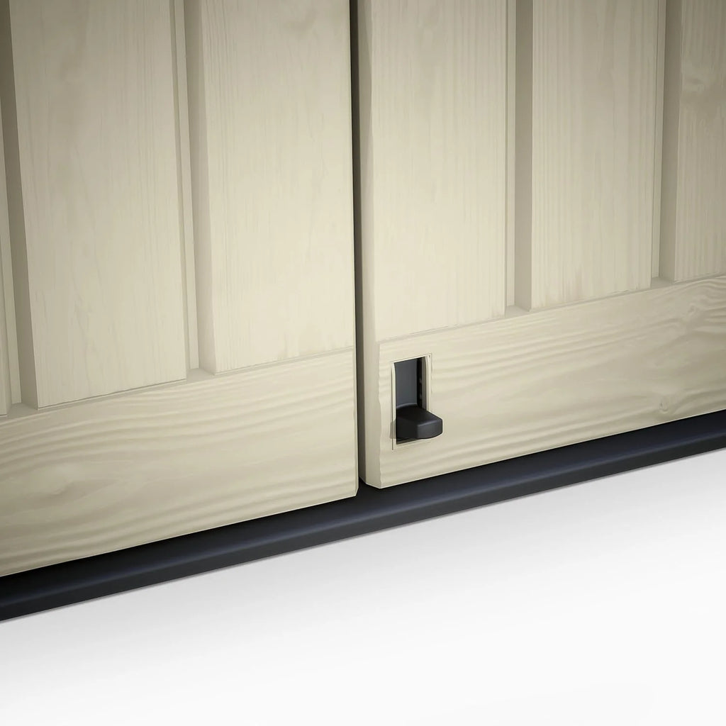 Keter Sio Max -Cobertizo de jardín exterior, Capacidad 1200L, Color Topo/Beige, 145.5 x 125 x 82 cm