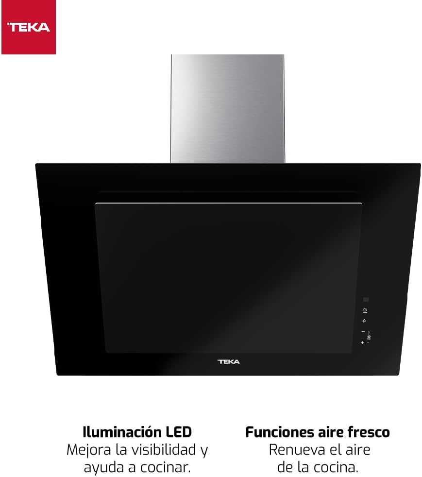 TEKA Wandhaube 70 cm, Doppelmotor EcoPower, Randabsaugung, 3+1 Intensivstufen Fresh Air Absaugung 98m3 Geräusch 61dB 2 LED DVT 78660 TBS