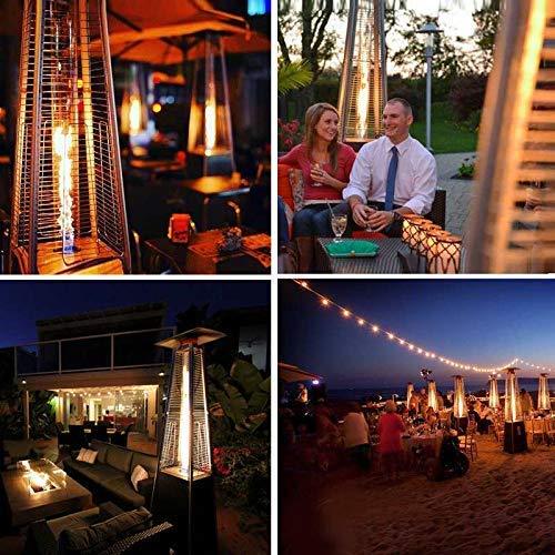 2 pyramidenförmige Outdoor-Heizstrahler, 42.000 BTU, Propan-Terrassenheizstrahler
