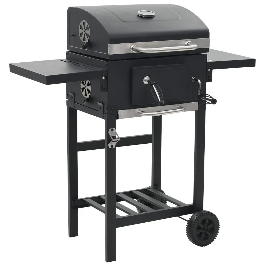 Horno Para Pizza Y Barbacoa Al Aire Libre 3 En 1 Negro Vidaxl