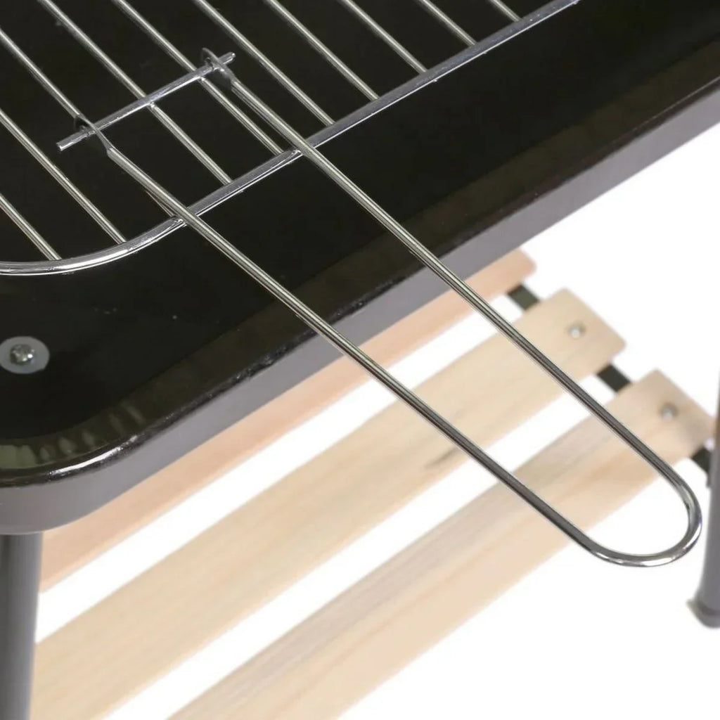 Holzkohlegrill Chiara mit Grillrost aus schwarzem Stahl 67x38x83 cm