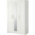 IKEA Clóset con 3 puertas BRIMNES, blanco, 117x190 cm