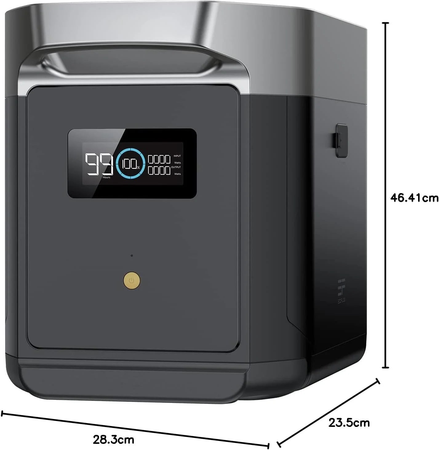 EcoFlow DELTA 2 Max Portable Power Station, 2048Wh, 3000 AC Cycles LFP Battery 80% Charge in 53mins, Power Up to 3100W Quiet Solar Generator for Home/Caravan/Camping