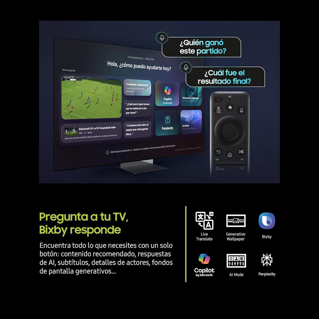 TV 43 Zoll QLED Q8F 4K Smart TV mit Vision AI, 100 % Farbvolumen mit Quantum Dot, echtem Quantum Dot und Motion Xcelerator