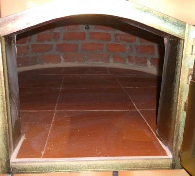 AzJardin- HORNO DE LEÑA MORUNO 100cm- Horno de exterior o interior ideal para asados y pizzas. Puerta hierro zincado. Termómetro instalado en puerta. Fabricado en ladrillo refractario y mortero.