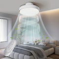 Leiser Deckenventilator ohne Flügel mit dimmbarer Beleuchtung, 60W, 30W DC-Motor, 30W CCT-Licht 3000-5700K LED Deckenleuchte mit Fernbedienung, 6 Geschwindigkeiten, Timer, Speicher, geeignet für Wohnzimmer, Schlafzimmer