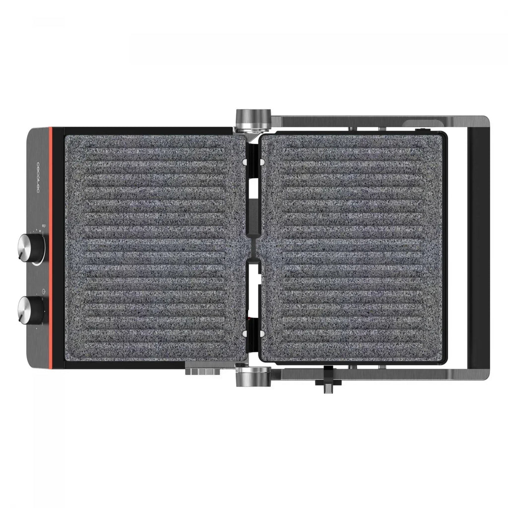 Barbacoa Eléctrica Cecotec Rock’nGrill Blaze Neon, 2200 W - Negro