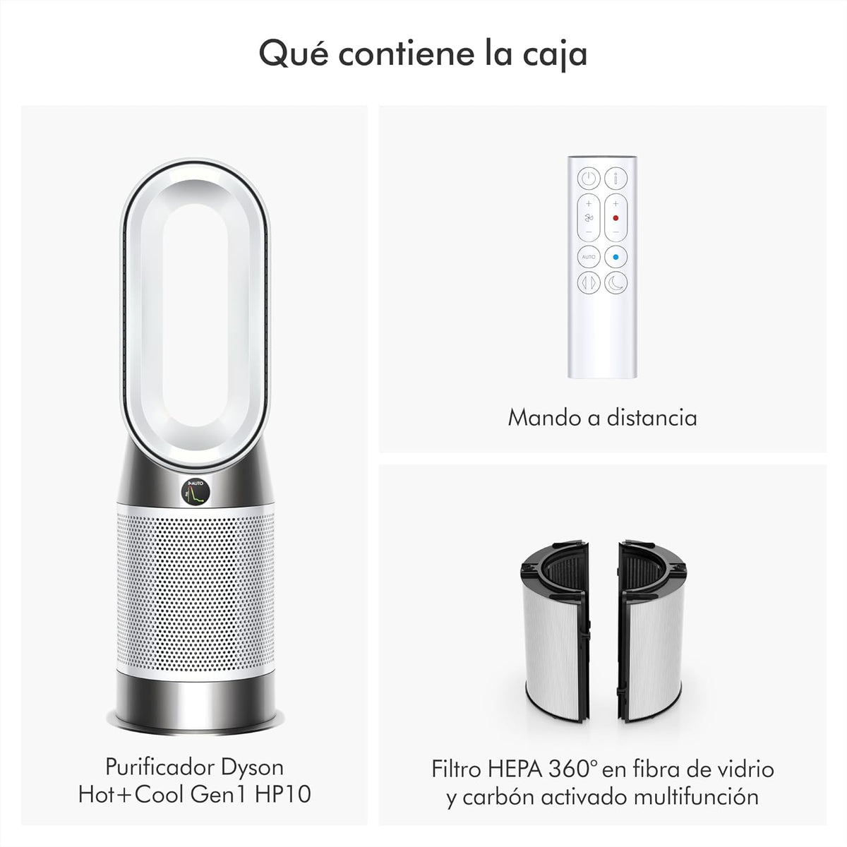 Dyson Hot+Cool™ Gen1 HP10 Luftreiniger und Heizlüfter – gereinigte Luft, Heiz- und Kühlfunktion (Silber)