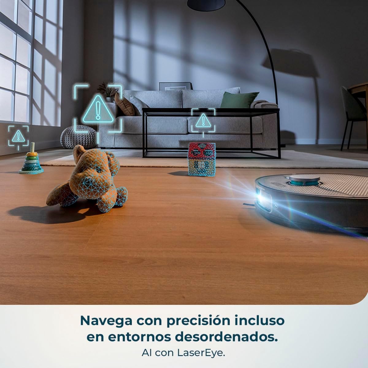 Cecotec Roboter-Staubsauger und Wischroboter mit KI und Selbstreinigungsstation Conga X70. 15000Pa Saugmotor, 4-in-1-Station, Laser-Technologie, rotierende Mopps, Seitenbürste, App und Bluetooth