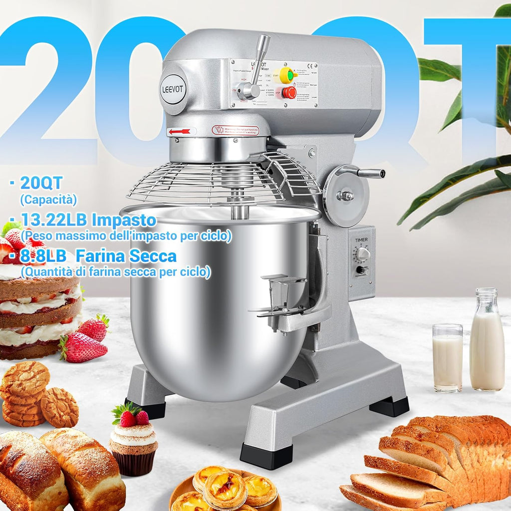Gewerbliche Planetenmischer (1, 20L Timer-Version)