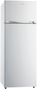 INFINITON Frigorifico Dos Puertas FG-A145B, 200 Litros, 143 cm de Altura, Defrost, LED Interior, E, Diseño con Tirador Integrado, Ancho 55 cm, Regulación en Altura, Puerta Reversible, Blanco