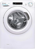 Candy Smart CS 14102DE/1-S, Washing Machine 10 kg, 1400 RPM, Digital Display and Control, NFC Technology, Voice Assistant, 15 Cycles, 5 Fast, Easy Ironing, Delay Start 24H, KG Detector, 81 DB, White